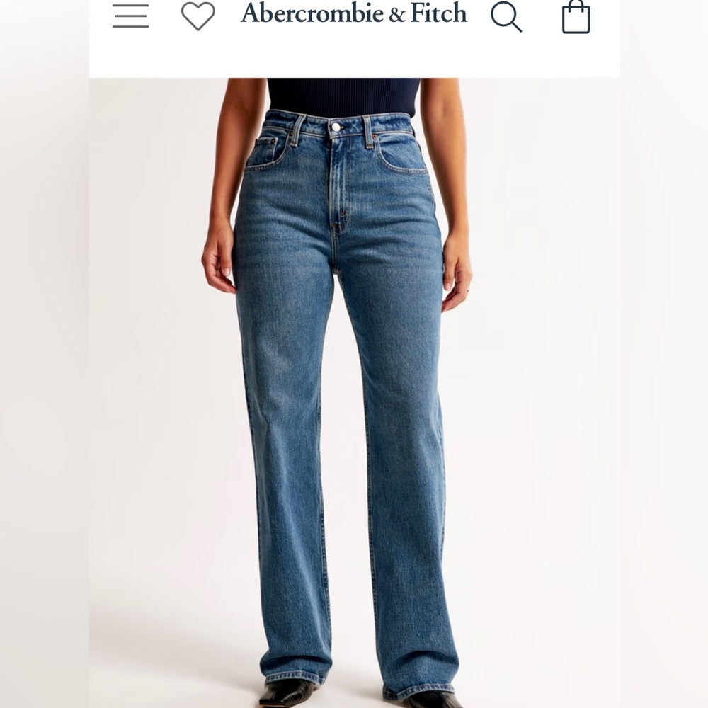 Abercrombie and Fitch curve love relaxed 90s jeans